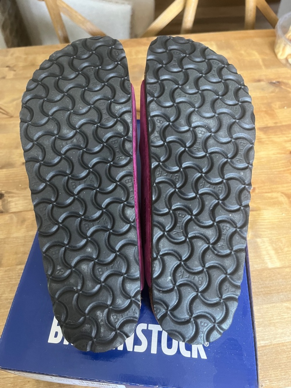 Birkenstock Arizona Oiled Leather Festival Fuchsia 40 US 9 - Picture 5 of 5